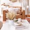 Faux Pampas Grass with Vase, Artificial Pampas Grass Flowers Bouquet Plant Fluffy Boho Home Decor Fake Pompass Pompous Grass Floral Arrangement for Wedding Party Table Room Decorations Broze